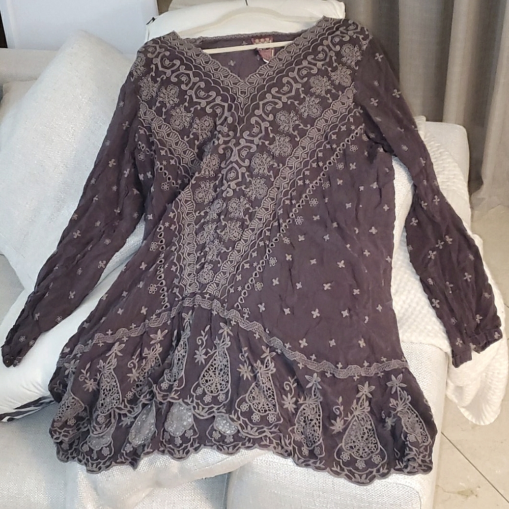 Johnny Was embroidered tunic